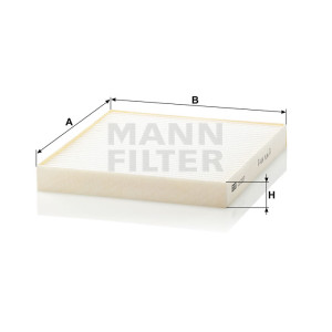 Фильтр салона MANN-FILTER CU 2227